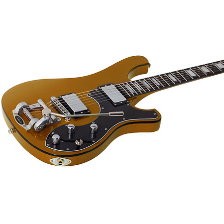 Stargazer-6 Vibrato Metallic Gold Schecter