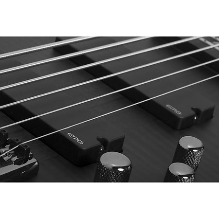 Stiletto Studio 6 See Thru Black Satin Schecter