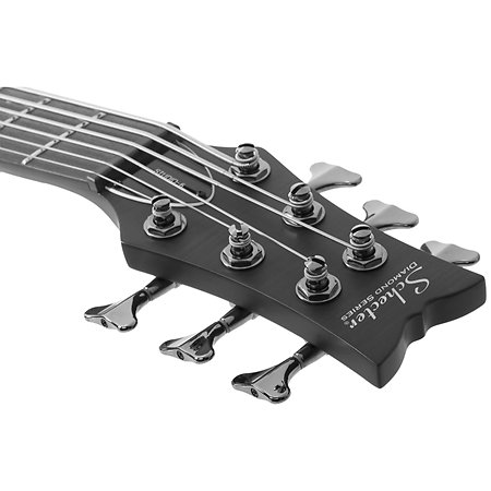 Stiletto Studio 6 See Thru Black Satin Schecter