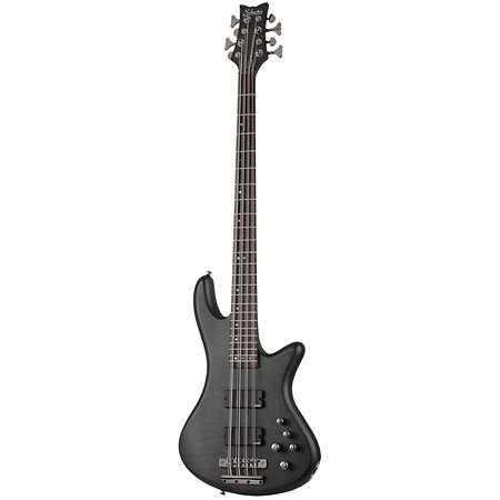 Stiletto Studio 8 See Thru Black Satin Schecter