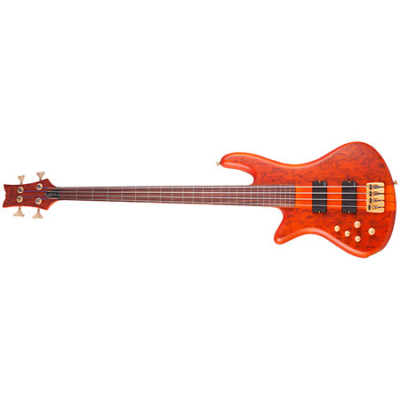 Stiletto Studio 4 Fretless Honey Satin LH Schecter