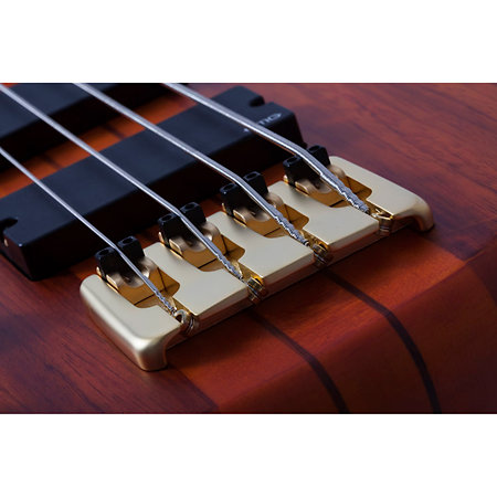 Stiletto Studio 4 Fretless Honey Satin LH Schecter
