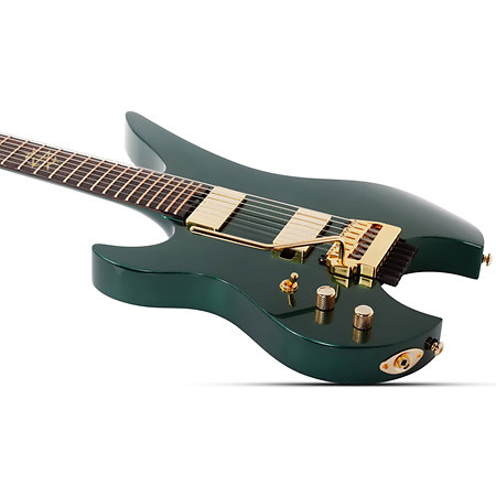 Synyster Gates Custom-7 TR Headless Oak Green Metallic LH Schecter