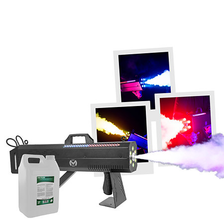 Mac Mah Fog Blaster 1500 RGB + Fog Fluid CO2 Effect 5L