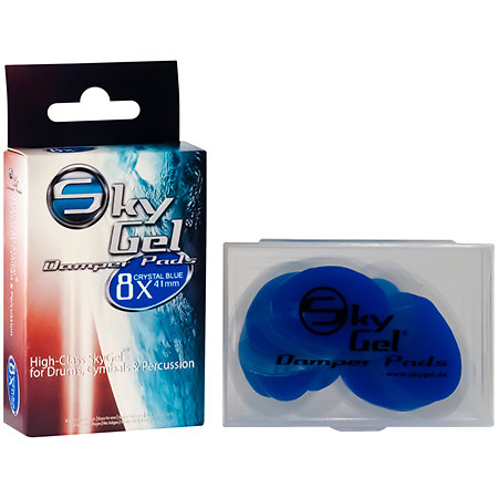 SKY Music SGDP8CBL Damper Pads Skygel Crystal Blue (pack de 8)