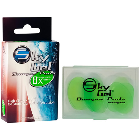 SKY Music SGDP8CGR Damper Pads Skygel Crystal Green (pack de 8)