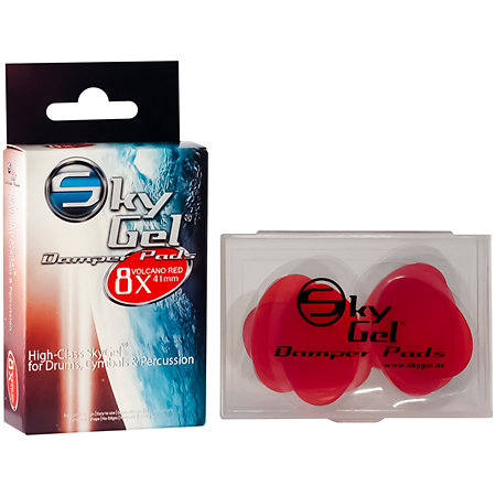 SKY Music SGDP8VR Damper Pads Skygel Volcano Red (pack de 8)