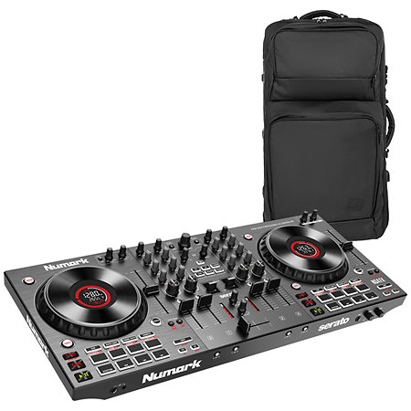 Numark NS4FX + K-Max MK2 Large 2/4 Channels DJ Controller Bag