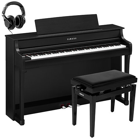 Yamaha Pack CLP-845B Black + Banquette + Casque