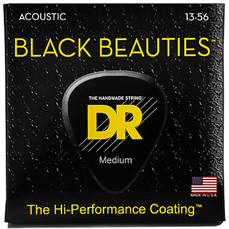 DR Strings BKA 13 Black Beauties Medium 13-56 Black