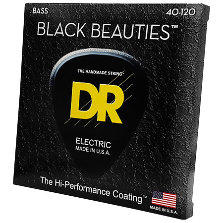DR Strings BKB5 40 Black Beauties Bass 5 Cordes Light 40-120 Black