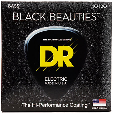 DR Strings BKB5 40 Black Beauties Bass 5 Cordes Light 40-120 Black