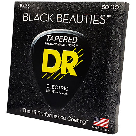 DR Strings BKBT 50 Black Beauties Tapered Heavy 50-110 Black