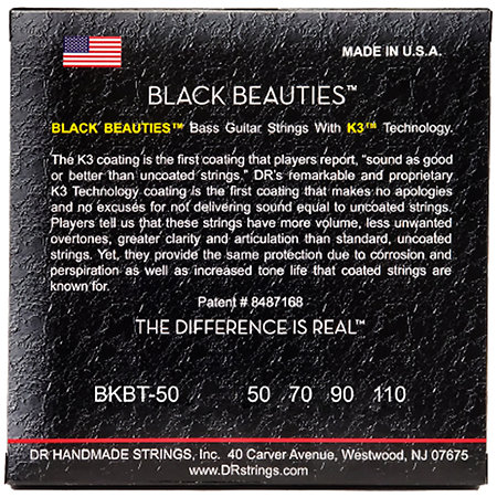 BKBT 50 Black Beauties Tapered Heavy 50-110 Black DR Strings