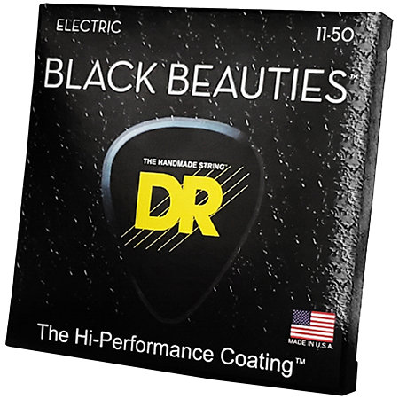 DR Strings BKE 11 Black Beauties Heavy 11-50 Black