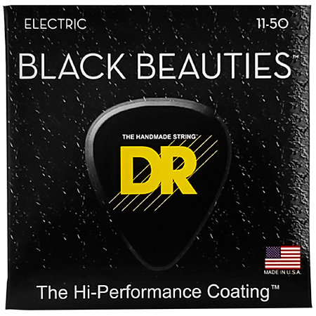 DR Strings BKE 11 Black Beauties Heavy 11-50 Black