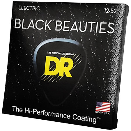 DR Strings BKE 12 Black Beauties Extra Heavy 12-52 Black