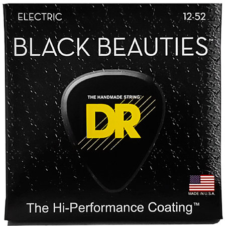 DR Strings BKE 12 Black Beauties Extra Heavy 12-52 Black