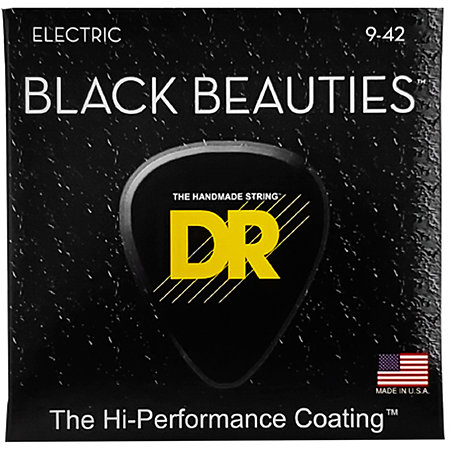 DR Strings BKE 9 Black Beauties Light 9-42 Black