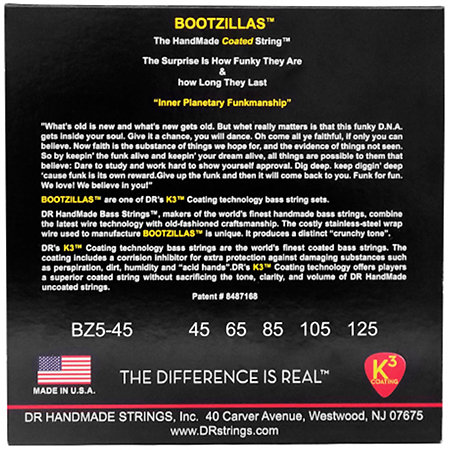 BZ5 45 BOOTZILLAS 5 Cordes Medium 45-125 DR Strings