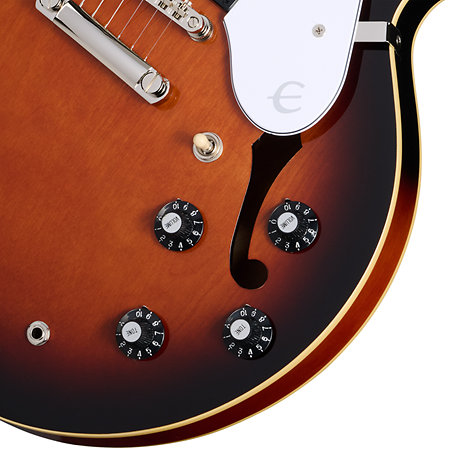 Bonehead Riviera Dark Tobacco Sunburst + Etui Epiphone