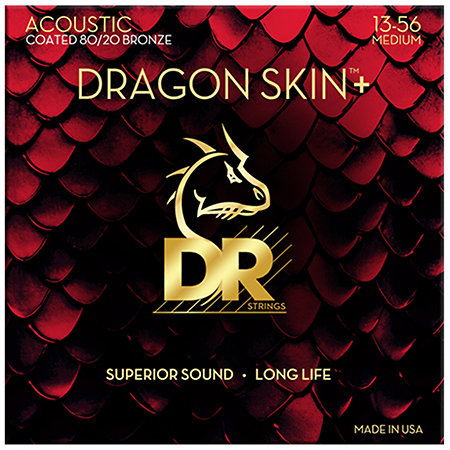 DR Strings DA8 13 DRAGON SKIN+ 80/20 Bronze Medium 13-56