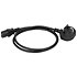 92041 UK BS13 to IEC C13 plug 3 m Dap