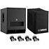 Pack DXS15 MKII + Cover + Roulettes Yamaha