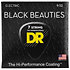 BKE7 9 Black Beauties 7 Cordes Light 9-52 Black DR Strings