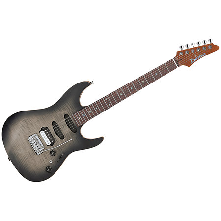 TQM2-CUF Charcoal Black Burst Flat Tom Quayle Signature Japan + Etui Ibanez