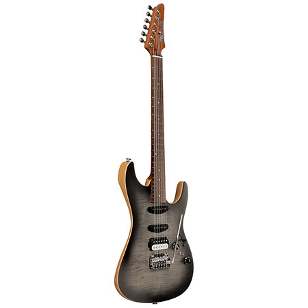 TQM2-CUF Charcoal Black Burst Flat Tom Quayle Signature Japan + Etui Ibanez