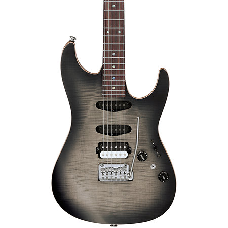 TQM2-CUF Charcoal Black Burst Flat Tom Quayle Signature Japan + Etui Ibanez