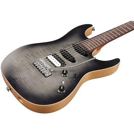 TQM2-CUF Charcoal Black Burst Flat Tom Quayle Signature Japan + Etui Ibanez