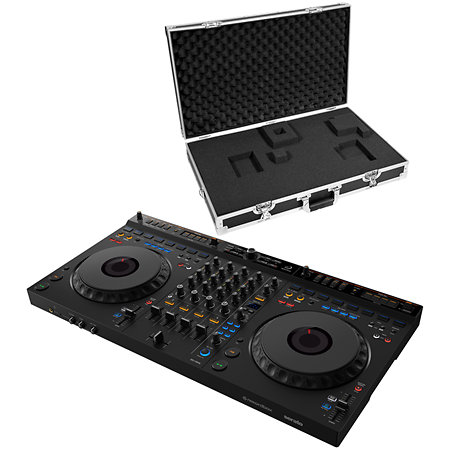 Pioneer DJ DDJ-GRV6 + Flight Control GRV6 Silver
