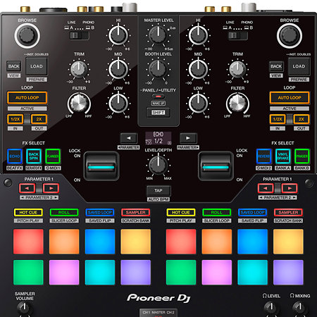 DJM-S7 + Case L CDJ / DJM 12'' Black Pioneer DJ