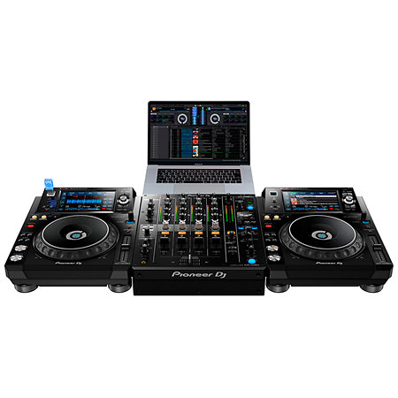 DJM 750 MK2 + Flight 12" Mixer CDJ Black Pioneer DJ
