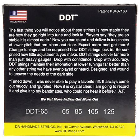 DDT Drop Down Tuning Extra Heavy 65-125 DR Strings