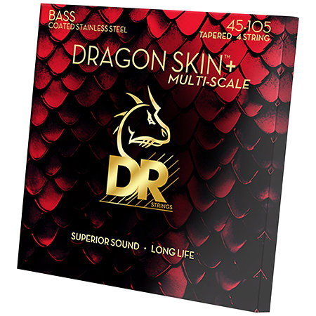DR Strings Dragon Skin+ Core Technology 4 Cordes Medium Multi Scale 45-105