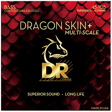 DR Strings Dragon Skin+ Core Technology 4 Cordes Medium Multi Scale 45-105