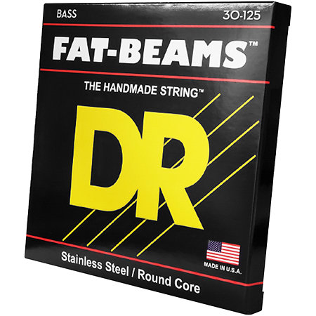 DR Strings Fat Beam Stainless Steel 6 Cordes Medium 30-125
