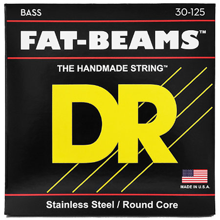 DR Strings Fat Beam Stainless Steel 6 Cordes Medium 30-125