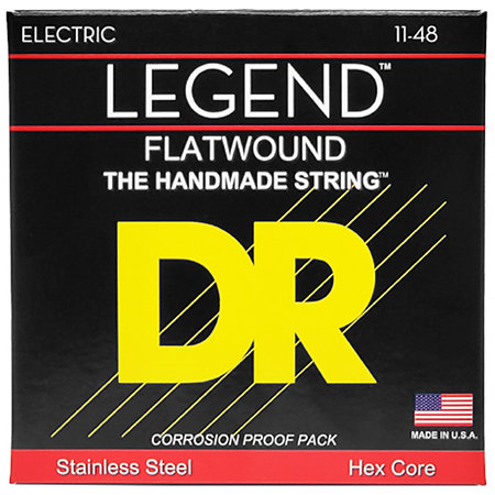 DR Strings Legend Polished Flatwound Light 11-48