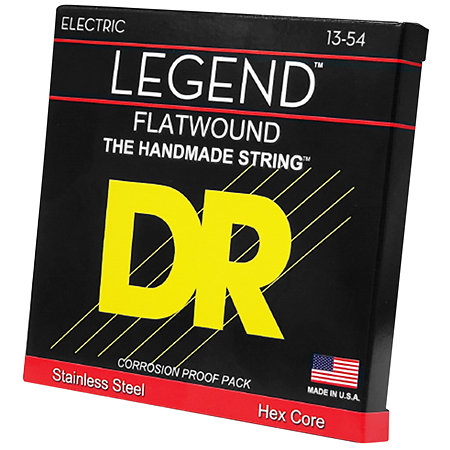 DR Strings Legend Polished Flatwound Heavy 13-54