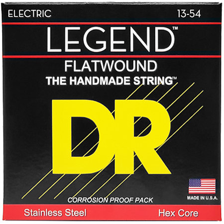 DR Strings Legend Polished Flatwound Heavy 13-54