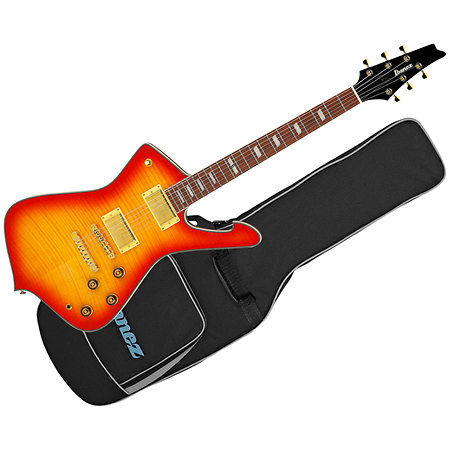 Ibanez IC420FM-CRS Iceman Cherry Red Sunburst + Housse