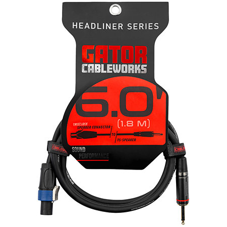 Gator Cableworks Câble HP jack/Speakon 1,8 m