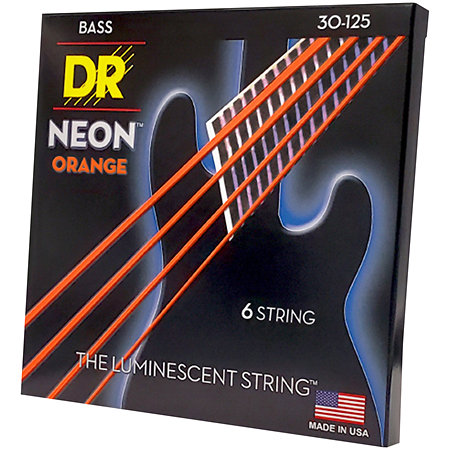 DR Strings Hi Def Neon Orange 6 Cordes Medium 30-125