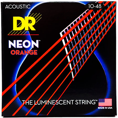 DR Strings Hi Def Neon Orange 6 Cordes Extra Light 10-48