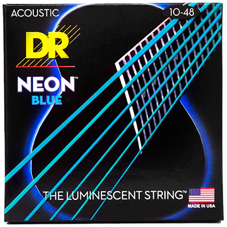 DR Strings Hi Def Neon Blue 6 Cordes Extra Light 10-48