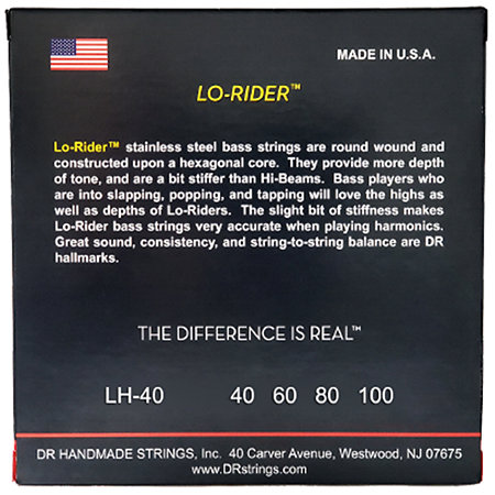 Lo Rider Stainless Steel Light 40-100 DR Strings